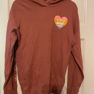 Old Navy, XL 14/16, orange hooded sweatshirt